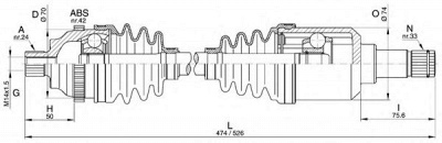 OPEN PARTS drs629000 -  Приводной вал